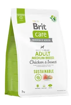 Speciální Cena Brit Care Dog Sustainable Adult Medium Breed 3kg