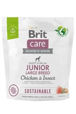 Super Cena Brit Care Dog Sustainable Junior Large Breed 1kg