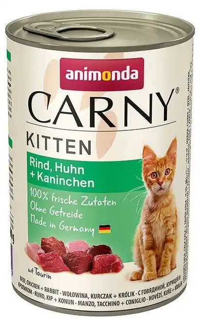 ANIMONDA konzerva CARNY Kitten - hovězí, kuře, králík 400g Kup Teď