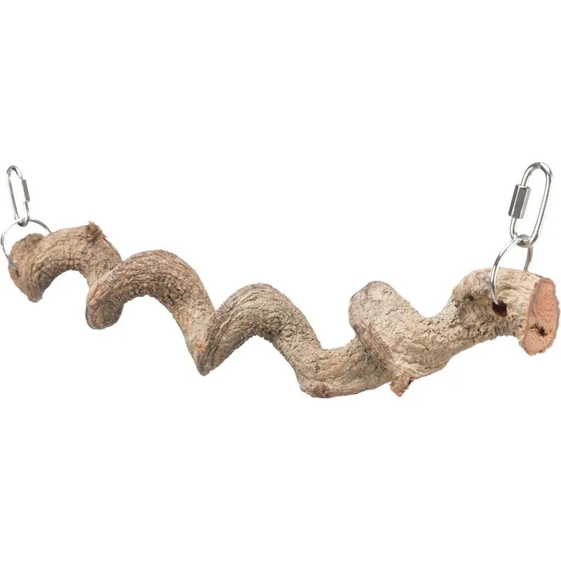 TRIXIE Přírodní závěsné "cikcak" bidýlko, 36 cm/ø 25 mm, dračí dřevo Výprodej