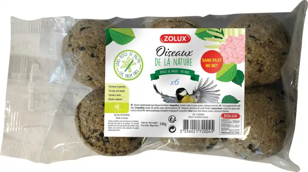 Nejprodávanější Lojová koule se semínky 90g 6ks bez síťky Zolux