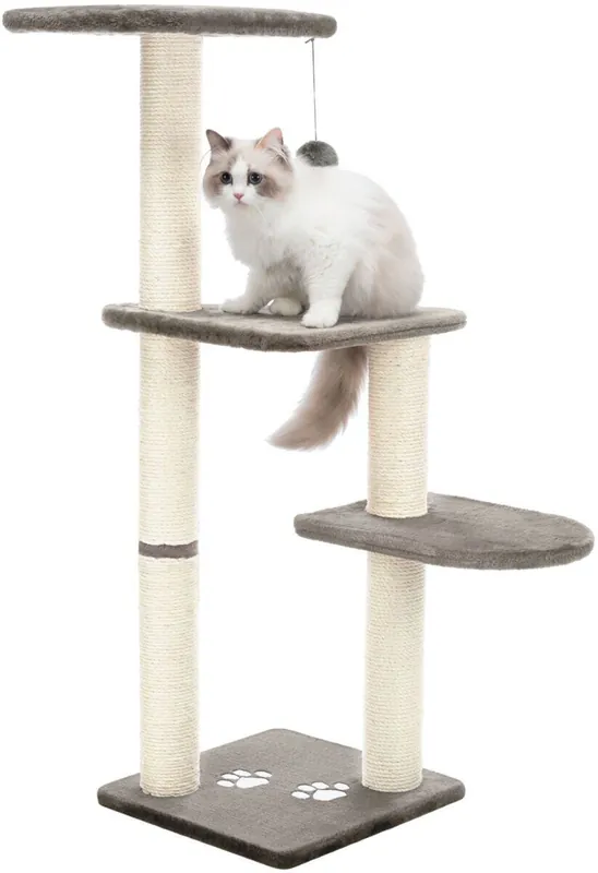 Speciální Cena TRIXIE Škrabadlo ALTEA, 3 podesty, 117 cm / ø 9 cm, platinově šedá
