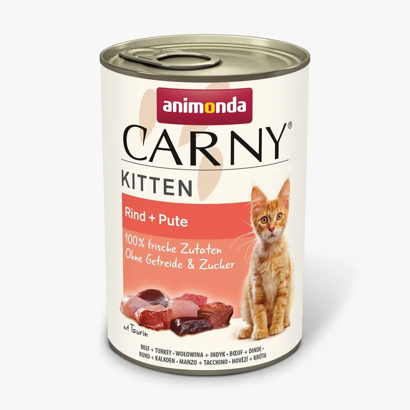 Akce ANIMONDA konzerva CARNY Kitten - hovězí + krůta 400g