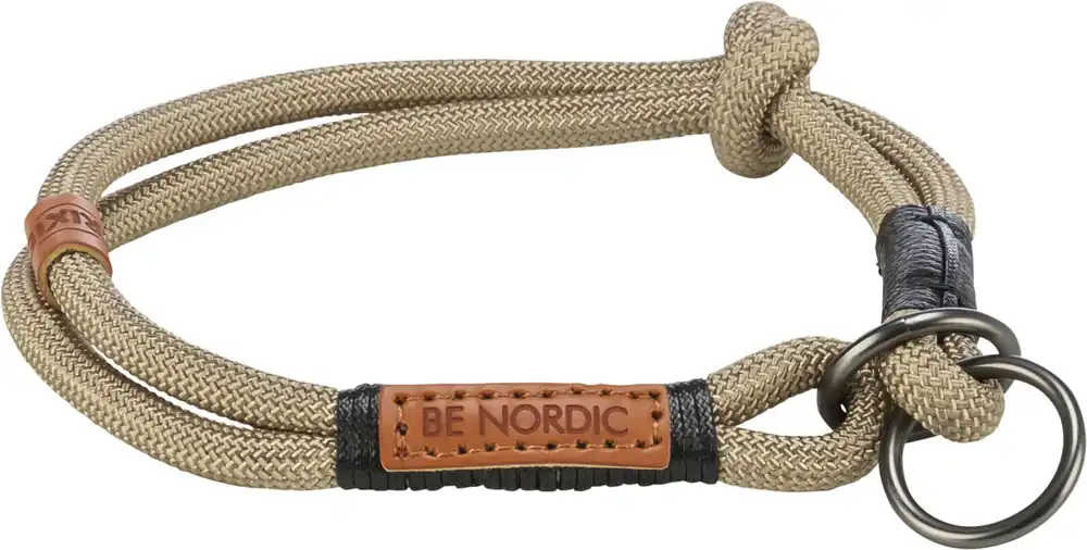 Nová Kolekce TRIXIE BE NORDIC polostahovací obojek, písková/černá S-M 40 cm/ ø 8 mm