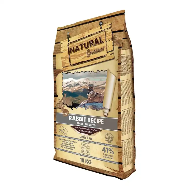 Natural Greatness Rabbit Recipe All Br.Light,Fit/králík 2 kg Omezená Nabídka