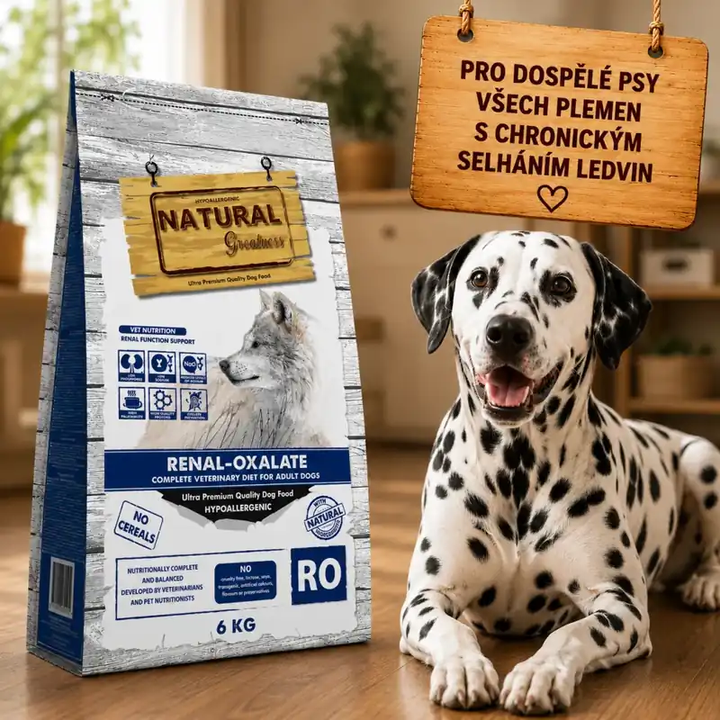 Natural Greatness RENAL - OXALATE veterinární dieta pro psy 6 kg Nová Kolekce