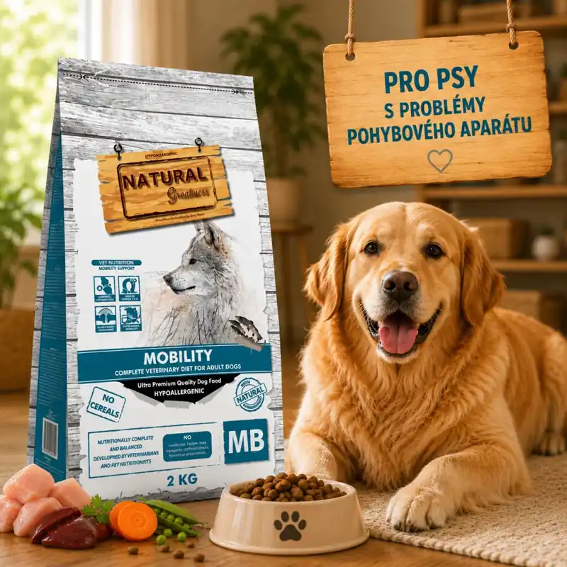 Natural Greatness MOBILITY veterinární dieta pro psy 2 kg Vysoce Kvalitní