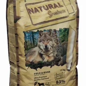 Expresní Doručení Natural Greatness Field,River Cat Recipe /losos,jehně 600 g