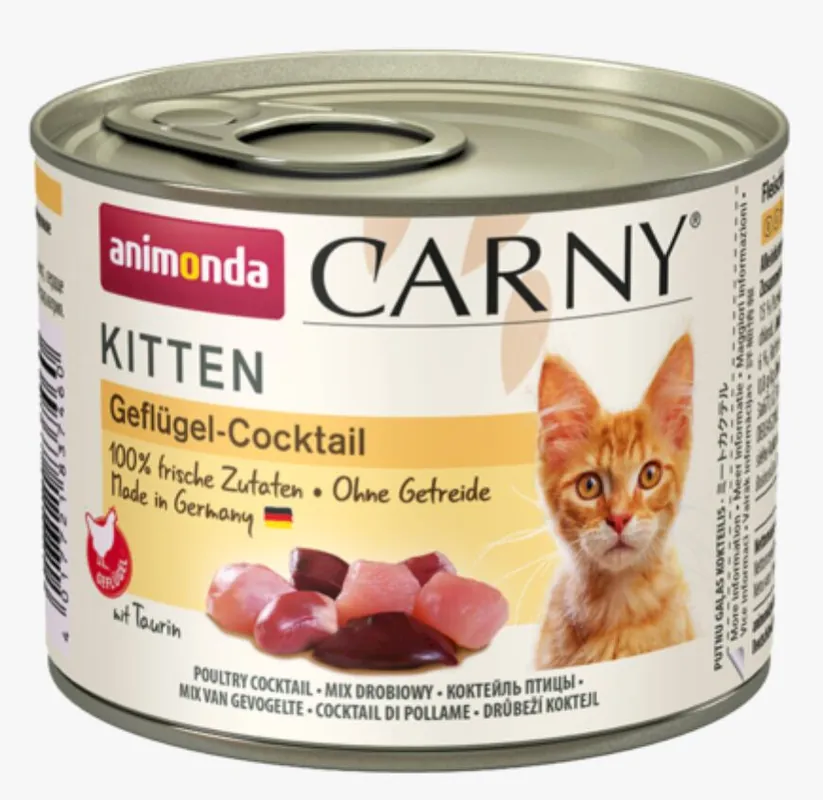 Cenová Bomba ANIMONDA konzerva CARNY Kitten - drůbeží koktejl 200g