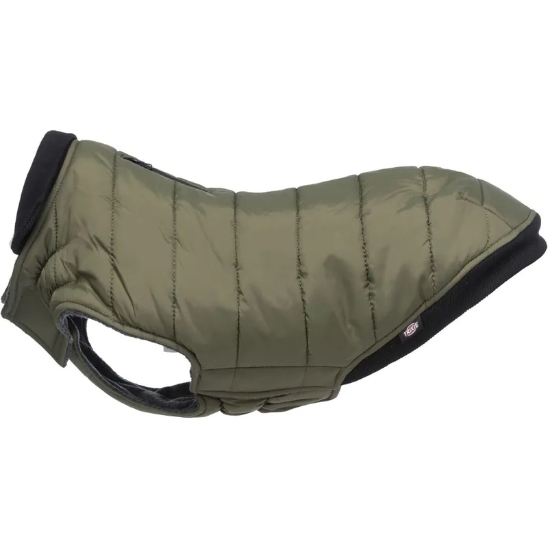 Ověřený TRIXIE Prošívaná vesta ARLAY, khaki S 36cm, hruď 50cm, krk 40-46cm