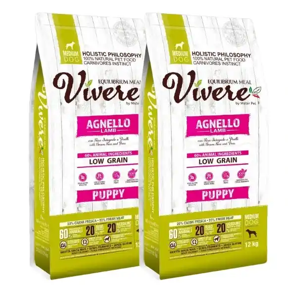 Výprodej VIVERE Puppy Lamb 2 x 12 kg