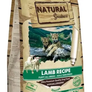 Natural Greatness Lamb Recipe Sensitive Starter Puppy & Adult Mini 6 kg Cenový Hit