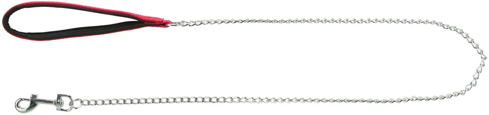 Vysoce Kvalitní TRIXIE Řetízkové vodítko, červená XS-S 1,10 m/2 mm