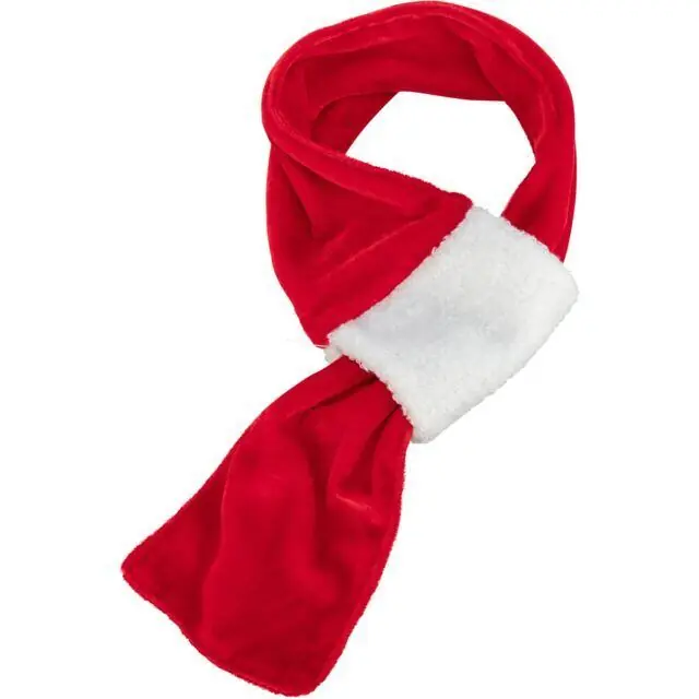 Levný TRIXIE Xmas SCARF - vánoční sametová šála, červená/bílá 50 cm
