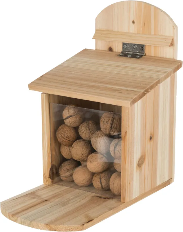 TRIXIE Krmná stanice pro veverky 20 x 30 x 30 cm, přírodní borové dřevo Odeslání Ihned
