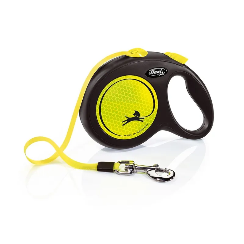 Nejlepší Cena Flexi New Neon L pásek 5 m, max. 50 kg, žlutá