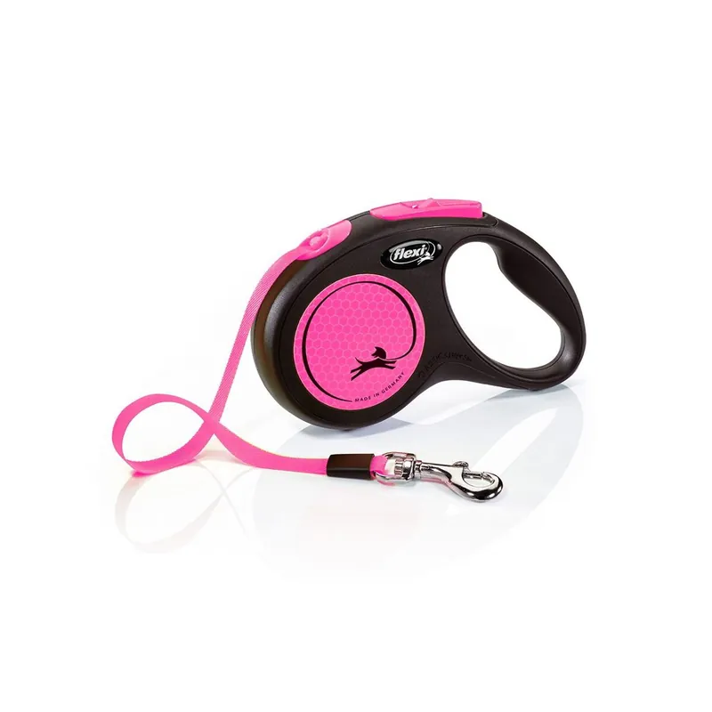 Expresní Doručení Flexi New Neon S pásek 5 m, max.15 kg, růžová
