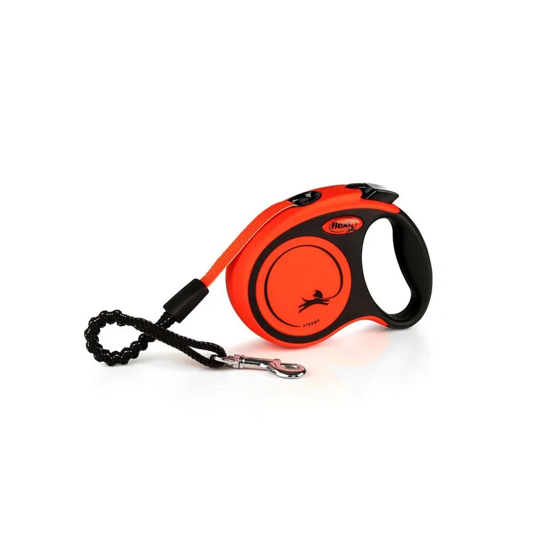 Flexi Xtreme XS pásek 3 m, max. 15 kg, černá/oranžová Autentický
