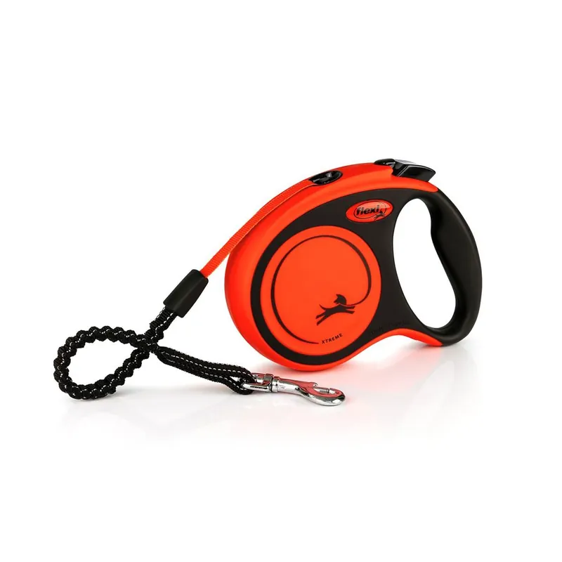 Časově Omezené Flexi Xtreme S pásek 5 m, max. 20 kg, černá/oranžová