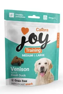 Calibra Joy Dog Training M&L Venison&Duck 300g Sezónní Sleva