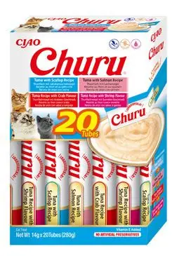Churu Cat BOX Tuna Seafood Variety 20x14g Sezónní Sleva