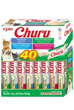 Aktuální Churu Cat BOX Tuna Seafood Variety 40x14g