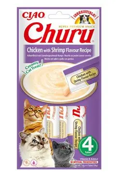 Churu Cat Chicken with Shrimp Flavour Recipe 4x14g Výhodná Nabídka