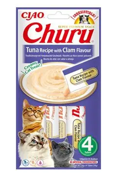 Churu Cat Tuna Recipe with Clam Flavor 4x14g Nejprodávanější