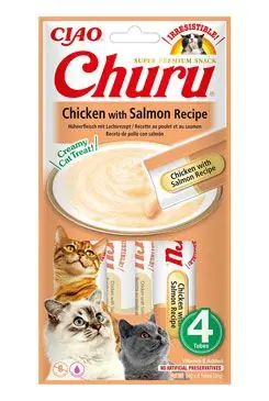 Churu Cat Chicken with Salmon Recipe 4x14g Akční Nabídka
