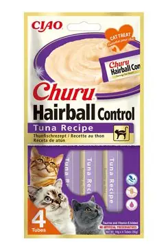 Churu Cat Hairball Tuna Recipe 4x14g Levný