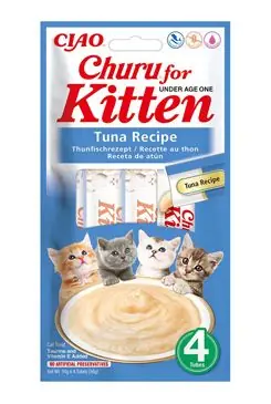 Bezpečná Platba Churu Cat Kitten Tuna Recipe 4x14g
