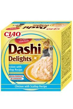 Expresní Doručení Churu Cat CIAO Dashi kuře s hřebenatkou 70g