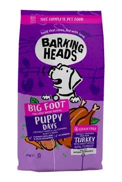 Odeslání Ihned BARKING HEADS Big Foot Puppy Days Turkey 6kg
