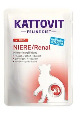 Levný Kattovit Cat Renal hovězí kapsa 85g