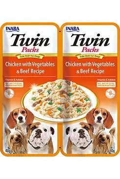 Churu Dog Twin Packs Chick&Veg. & Beef in Broth 80g Expresní Doručení