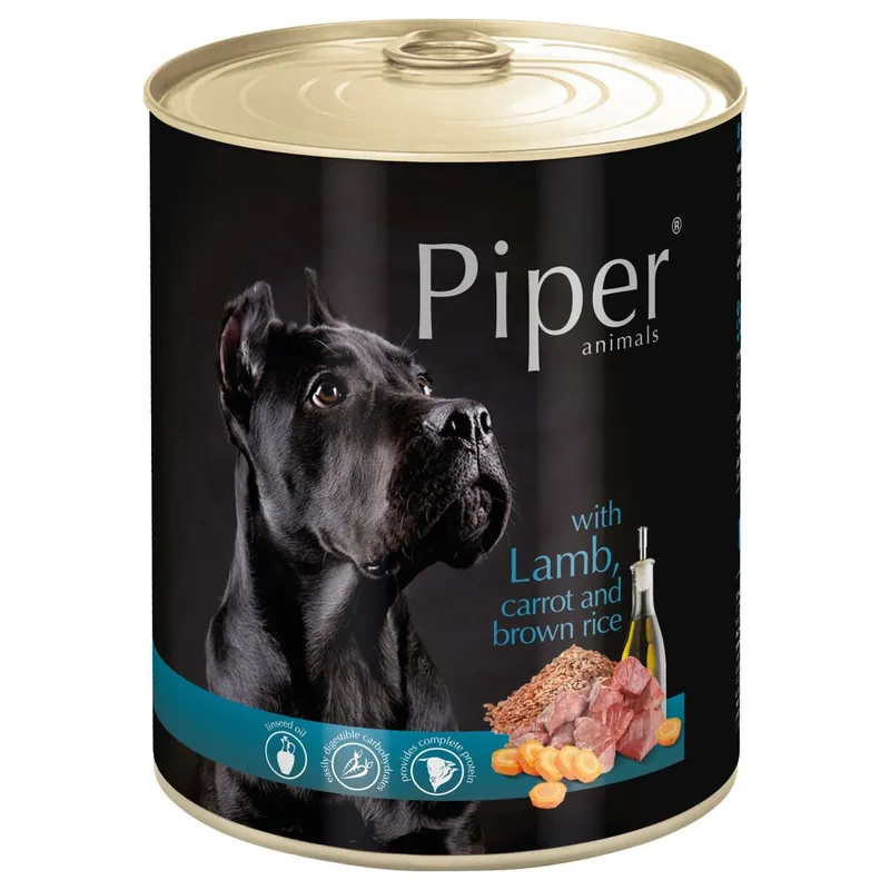 NEW PIPER s jehněčím a mrkví, konzerva pro psy 800g Cenově Výhodný
