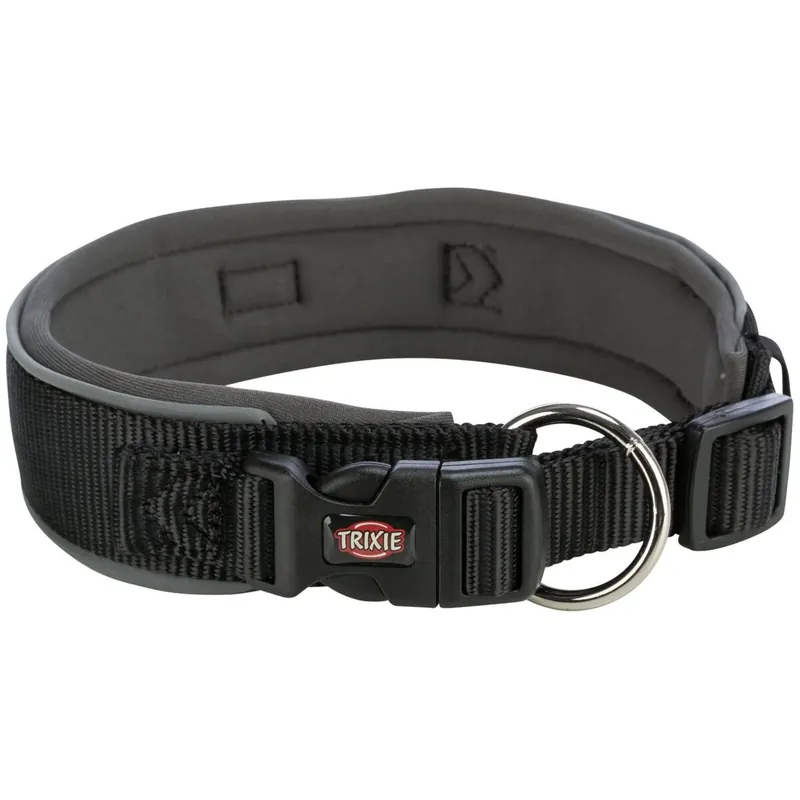 Super Cena TRIXIE PREMIUM obojek extra široký, černá/grafit XS-S 27-35 cm/25 mm