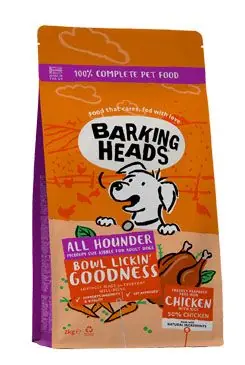 BARKING HEADS All Hounder Bowl Lickin Good Chick 2kg Aktuální
