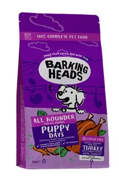 BARKING HEADS All Hounder Puppy Days Turkey 2kg Cenový Hit