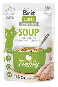Horká Nabídka Brit Care Cat Soup with Turkey 75g