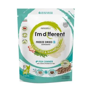 Akční Cena I´M DIFFERENT Fish DINNER, mrazem sušené raw krmivo s rybou, 156 g