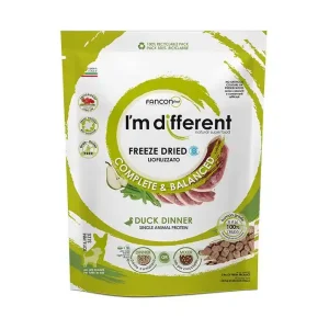 I´M DIFFERENT Duck DINNER, mrazem sušené raw krmivo s kachnou, 156 g Hit Sezóny