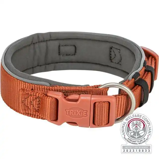 Akční Nabídka TRIXIE PREMIUM obojek EXTRA široký, rezavá/grafit M-L 40-48 cm/40 mm