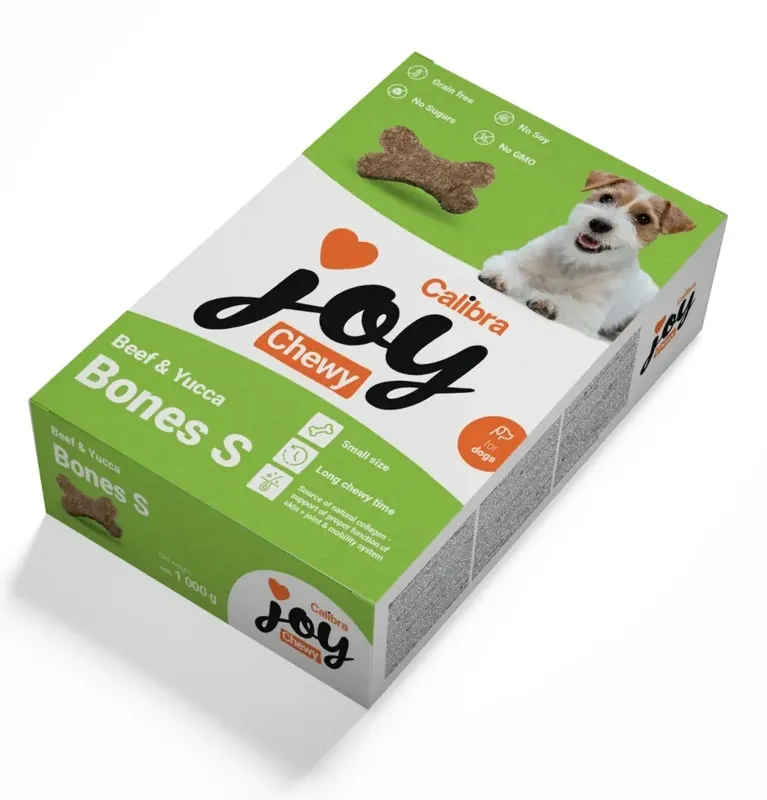 Značkový Calibra Joy Dog Chewy Beef & Yucca Bones S 1000g