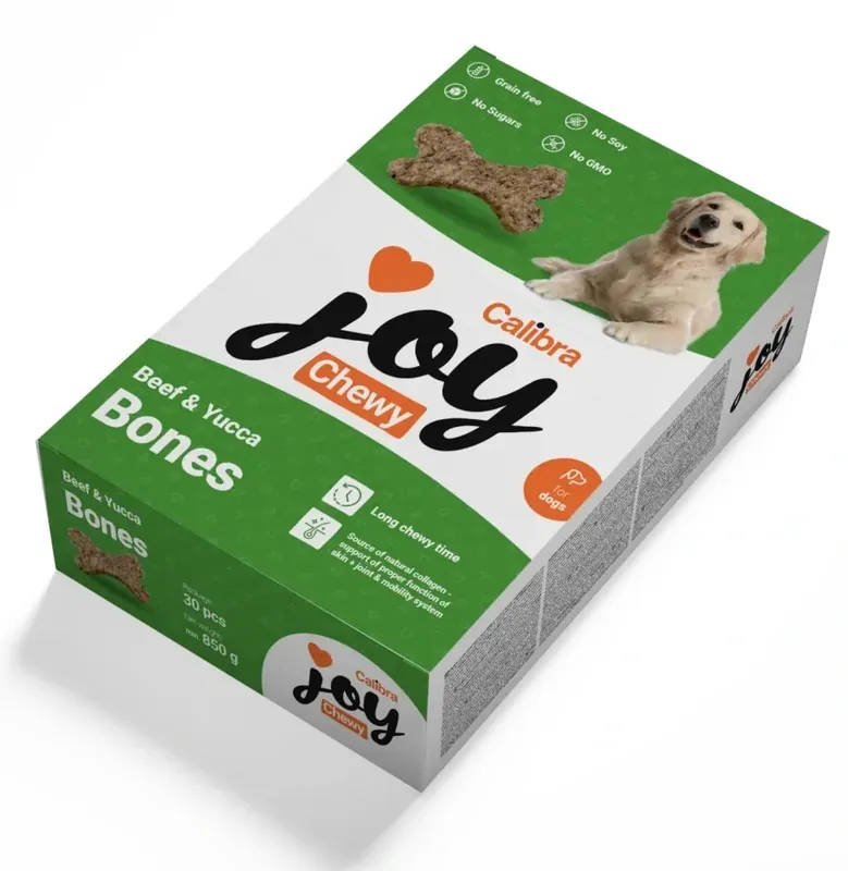 Calibra Joy Dog Chewy Beef & Yucca Bones 850g Must-Have