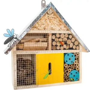 PetBuddy barevná vilka, hotel pro hmyz, 30 x 9 x 27.5 cm, borové dřevo Sleva