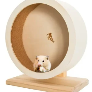 PetBuddy kolotoč, běhací kolo pro křečky, 21 cm, borové dřevo/korek Vrácení Zdarma