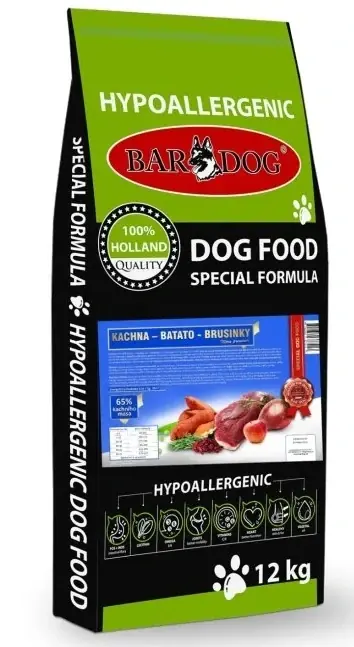 Bardog Kachna Batato Brusinky 12kg Akční Nabídka