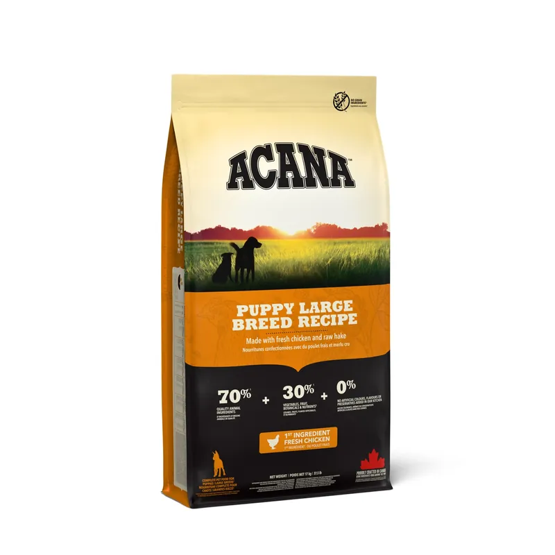 Koupit Online ACANA PUPPY LARGE BREED RECIPE 2 x 17 kg