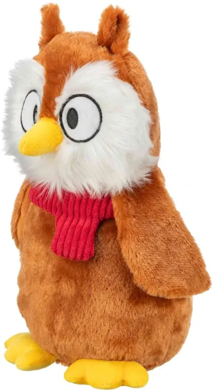 Značkový TRIXIE Xmas Owl - vánoční sova, plyšová hračka pro psy, 33 cm